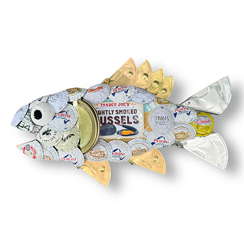 John Richards 11" Bottlecap Fish WP5995